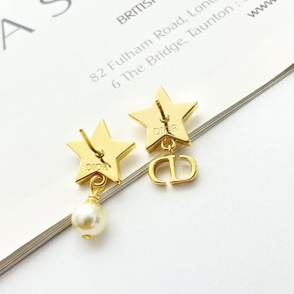 Dior Lucky Dior Earrings Gold for Women in Finish Metal