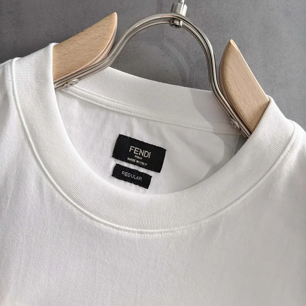 Fendi White Cotton T for Women in shirt Fendi White Cotton T for Women in shirt