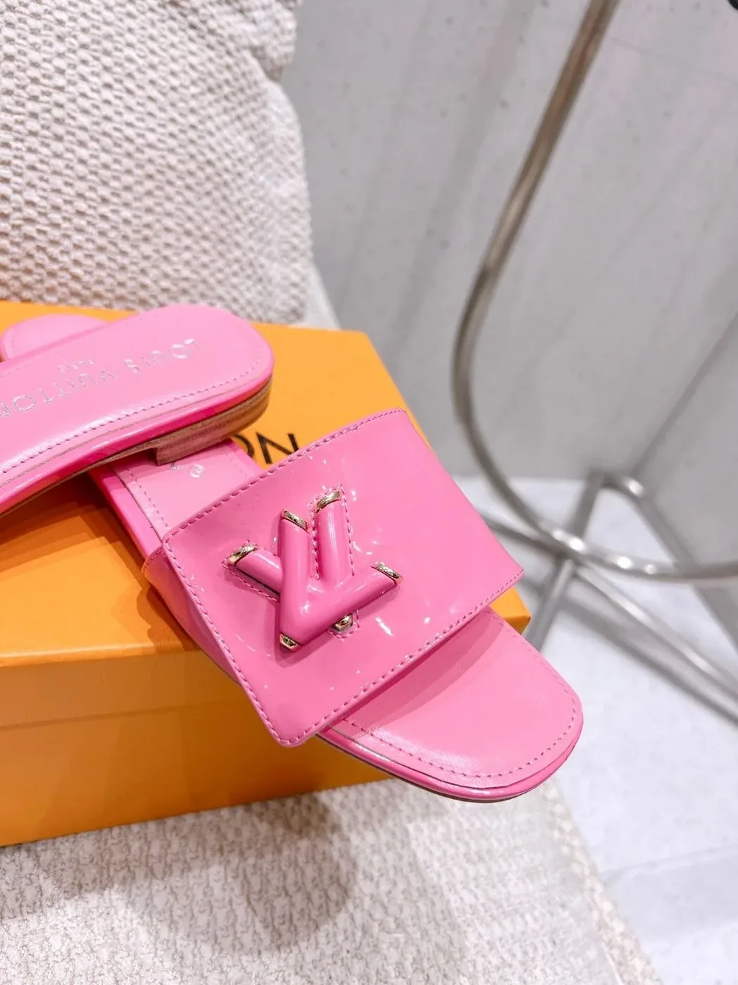 Louis Vuitton Shake Flat Mule Pink Louis Vuitton Shake Flat Mule Pink