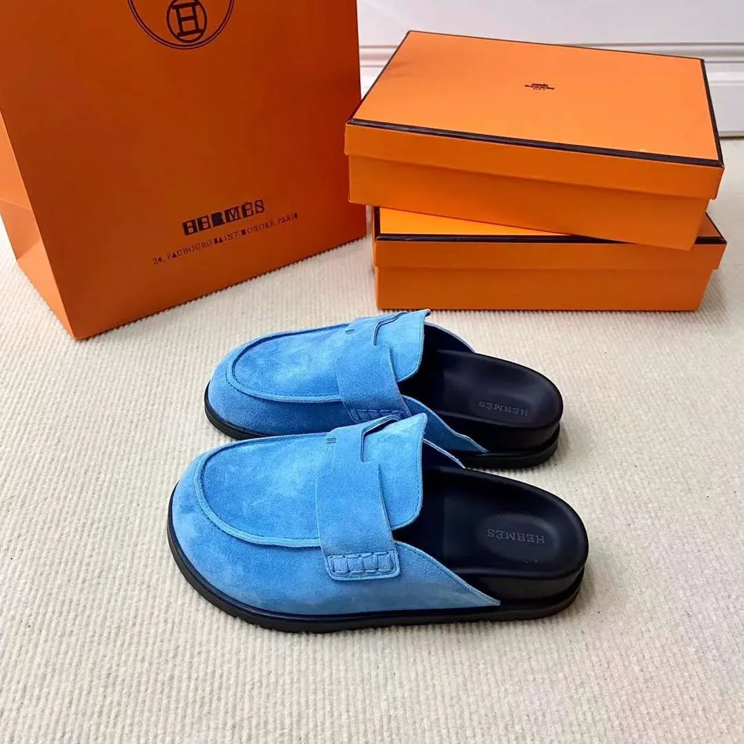 Hermes Go Mule Blue Hermes Go Mule Blue