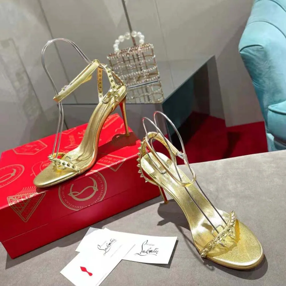 Christian Louboutin So Me 100 mm Heel Height for Women in Gold