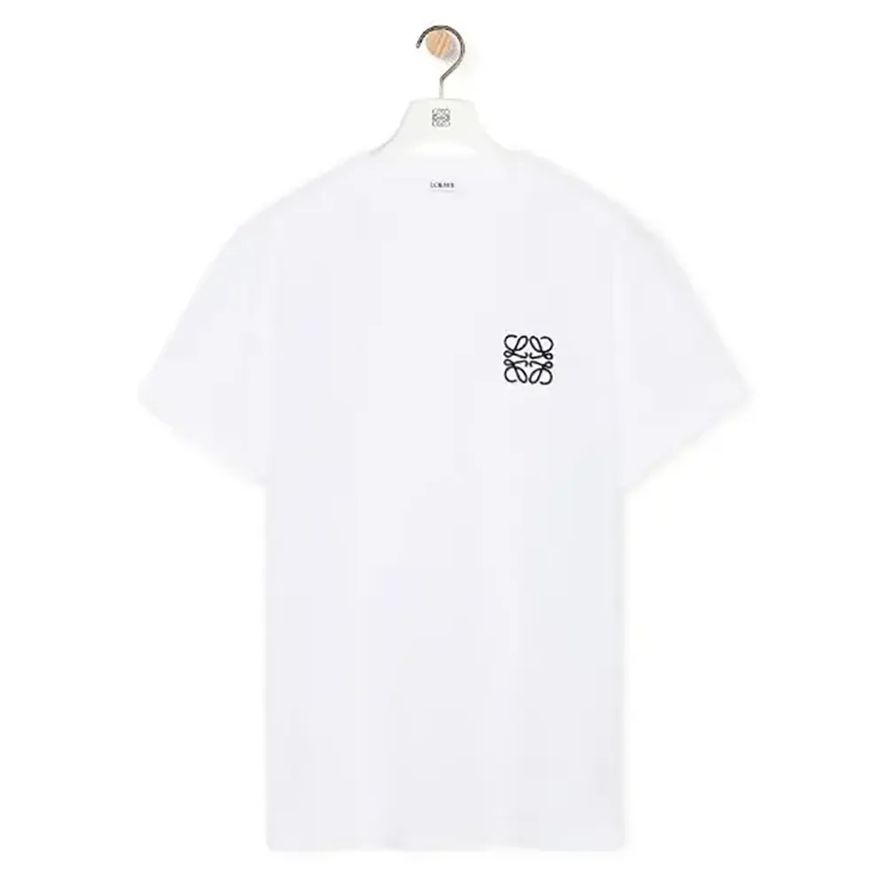 Loewe Regular Fit T-shirt in Cotton for Men in White Loewe Regular Fit T-shirt in Cotton for Men in White