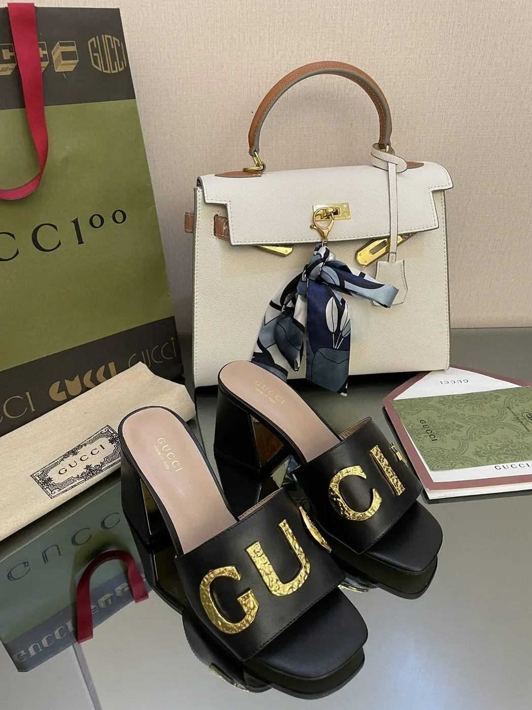 Gucci ‘Gucci' Slide Sandal Black for Women