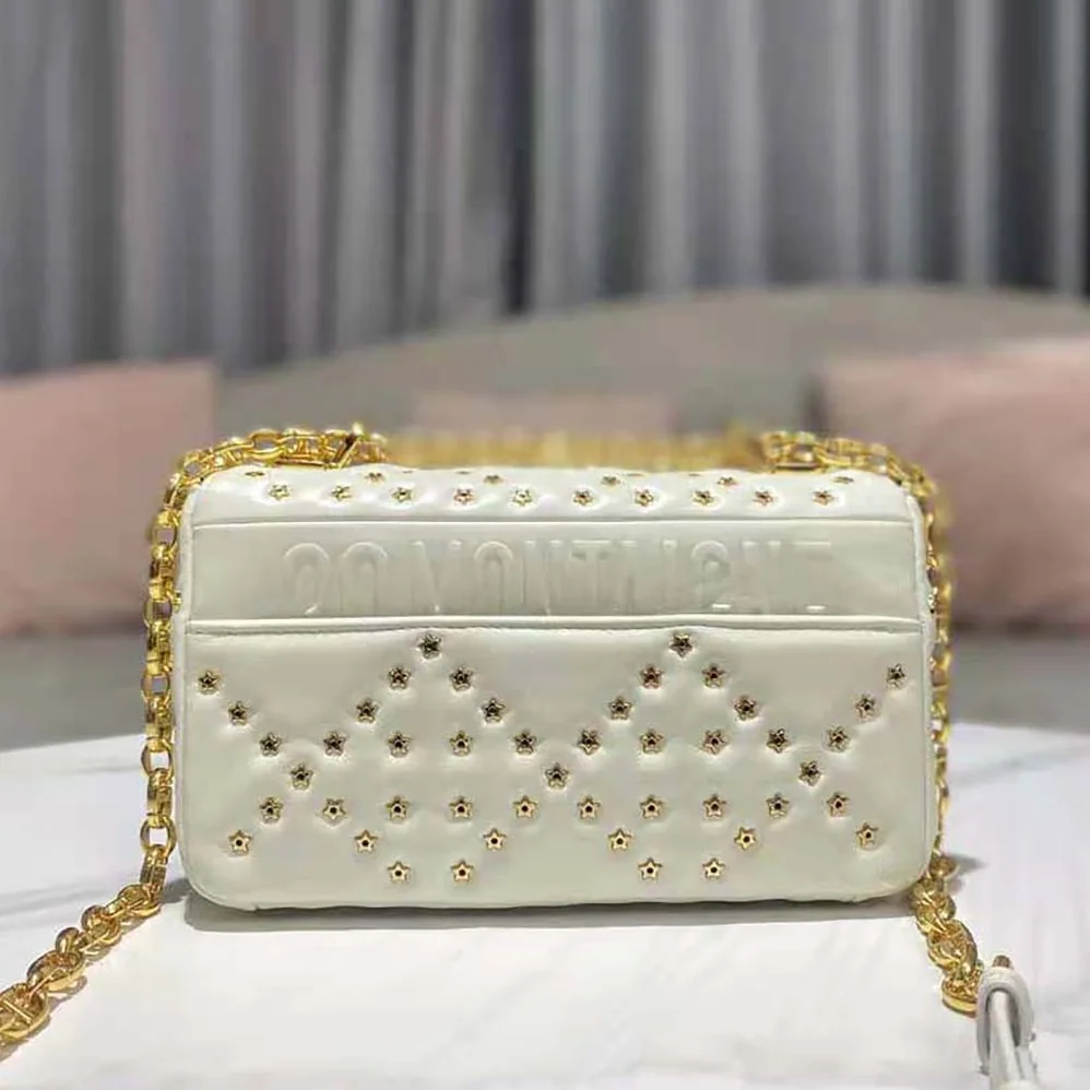 Dior Small Dior Caro Bag Latte Lucky Star Cannage Lambskin for Women Dior Small Dior Caro Bag Latte Lucky Star Cannage Lambskin for Women