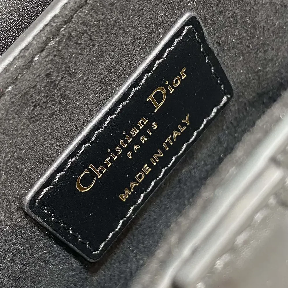 Dior Mini Saddle Bag with Strap Black Grained Calfskin for Women Dior Mini Saddle Bag with Strap Black Grained Calfskin for Women