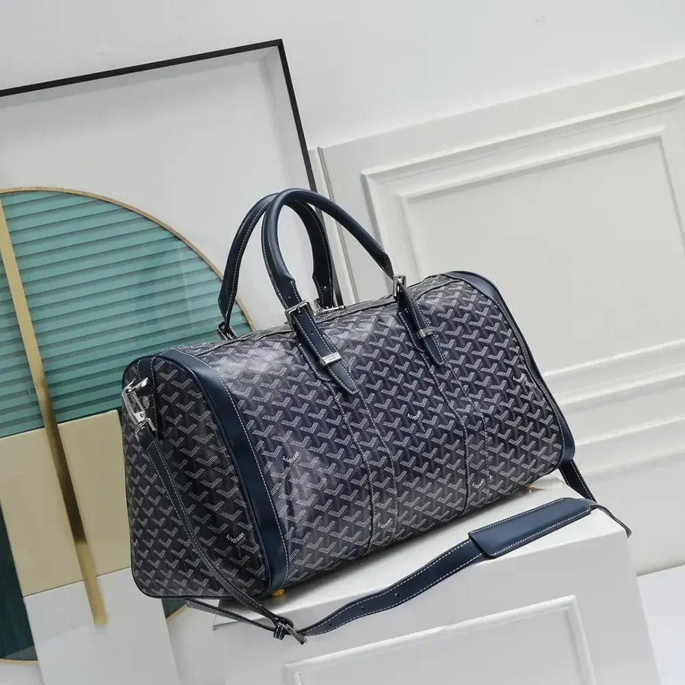 Goyard Boston 50 Bag for Unisex in Navy Blue
