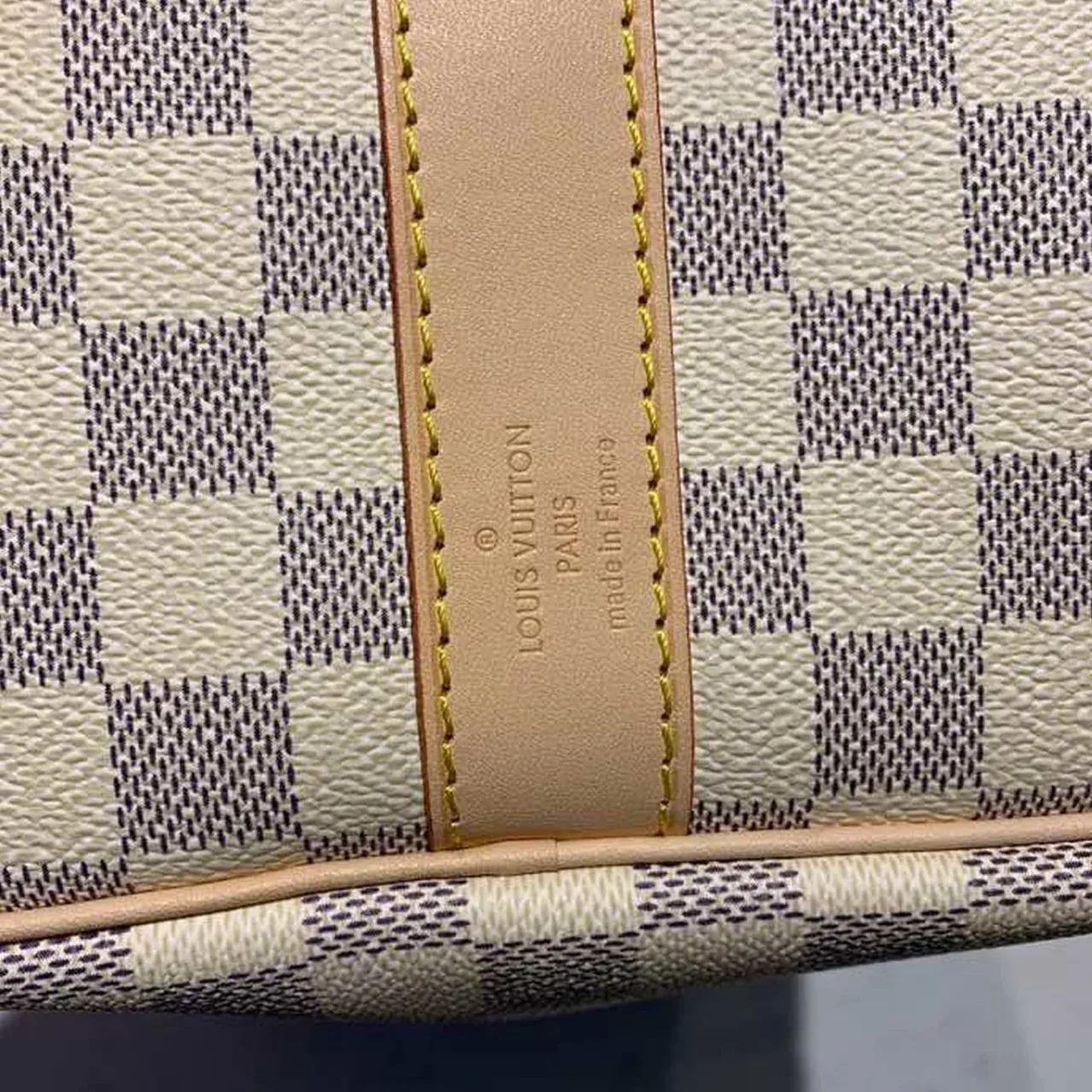 Louis Vuitton Keepall Bandouliere 45 Travel Bag in Damier Azur Gold Hardware Louis Vuitton Keepall Bandouliere 45 Travel Bag in Damier Azur Gold Hardware