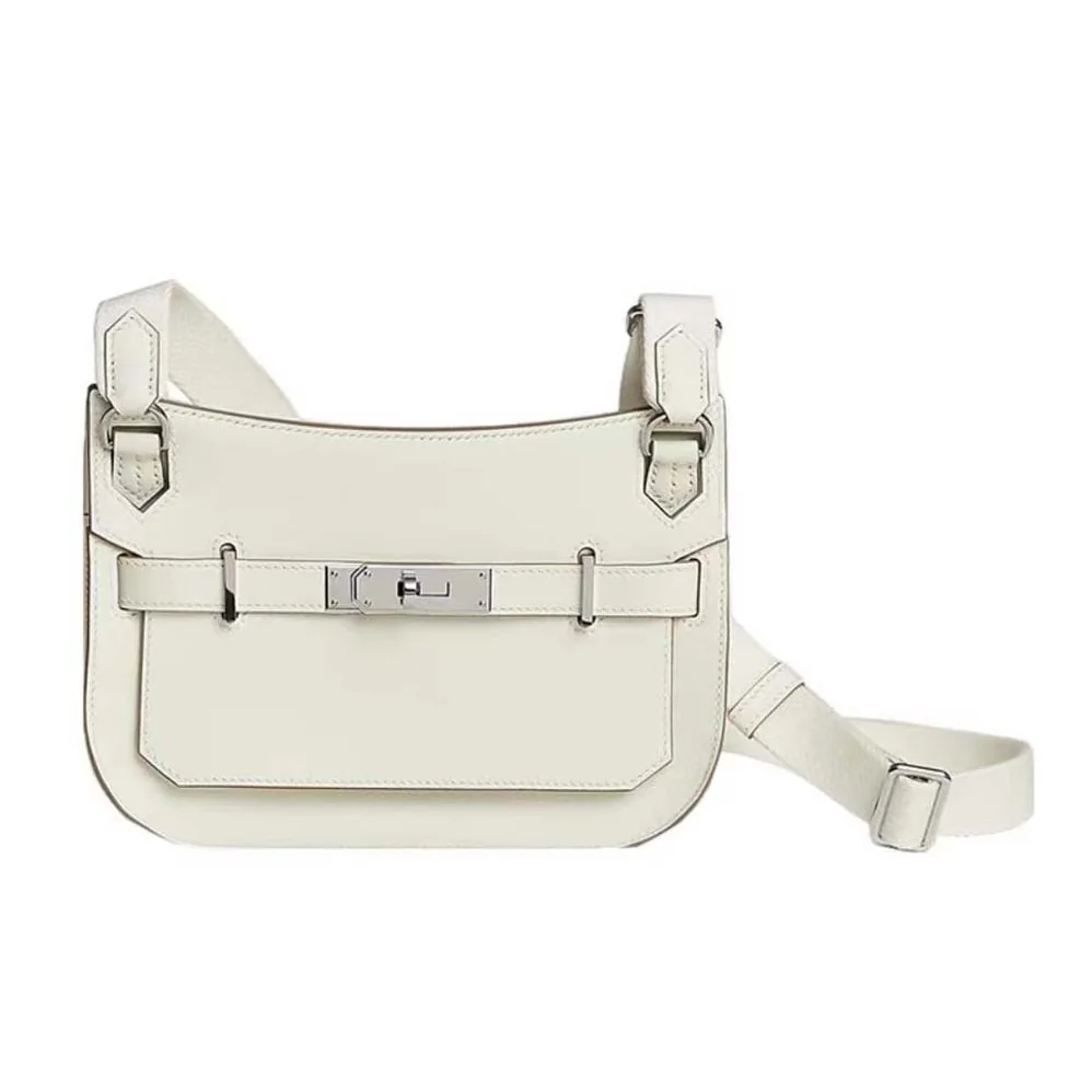Hermes Jyspiere in Evercolor Leather for Women in White/Silver