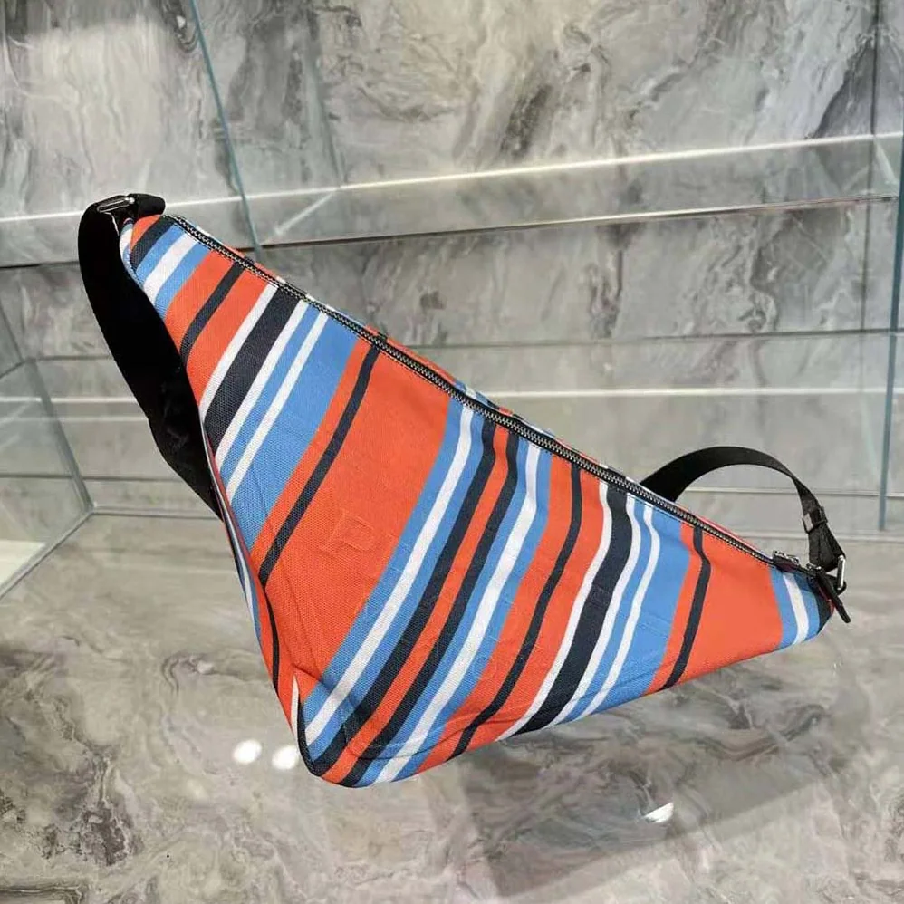 Prada Printed Canvas Prada Triangle Bag for Men in Orange Prada Printed Canvas Prada Triangle Bag for Men in Orange