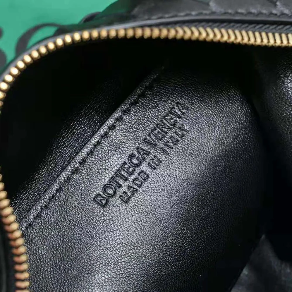 Bottega Veneta Mini Bauletto in Intrecciato Nappa Leather for Women in Black