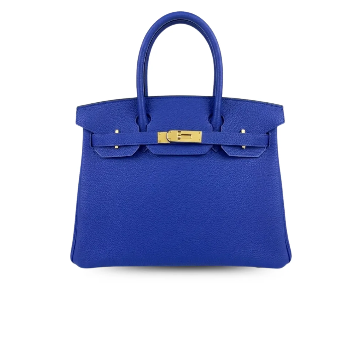 Hermes Birkin 30 Top Handle Bag in Blue Gold Hardware Hermes Birkin 30 Top Handle Bag in Blue Gold Hardware