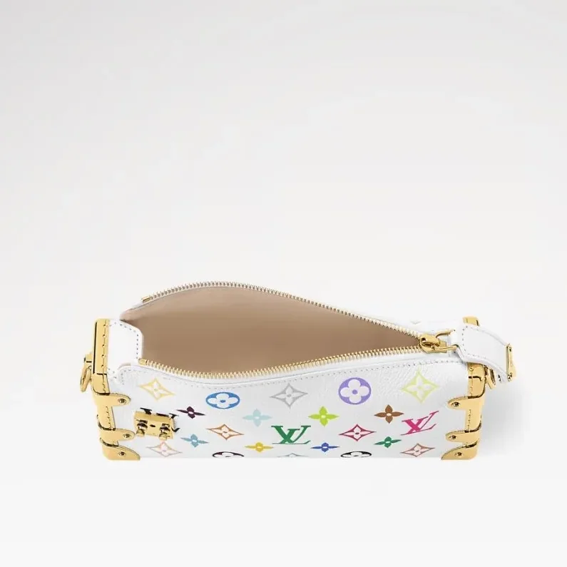 Louis Vuitton LV x TM Slim Trunk Crossbody Bag in Multicolored Gold Hardware
