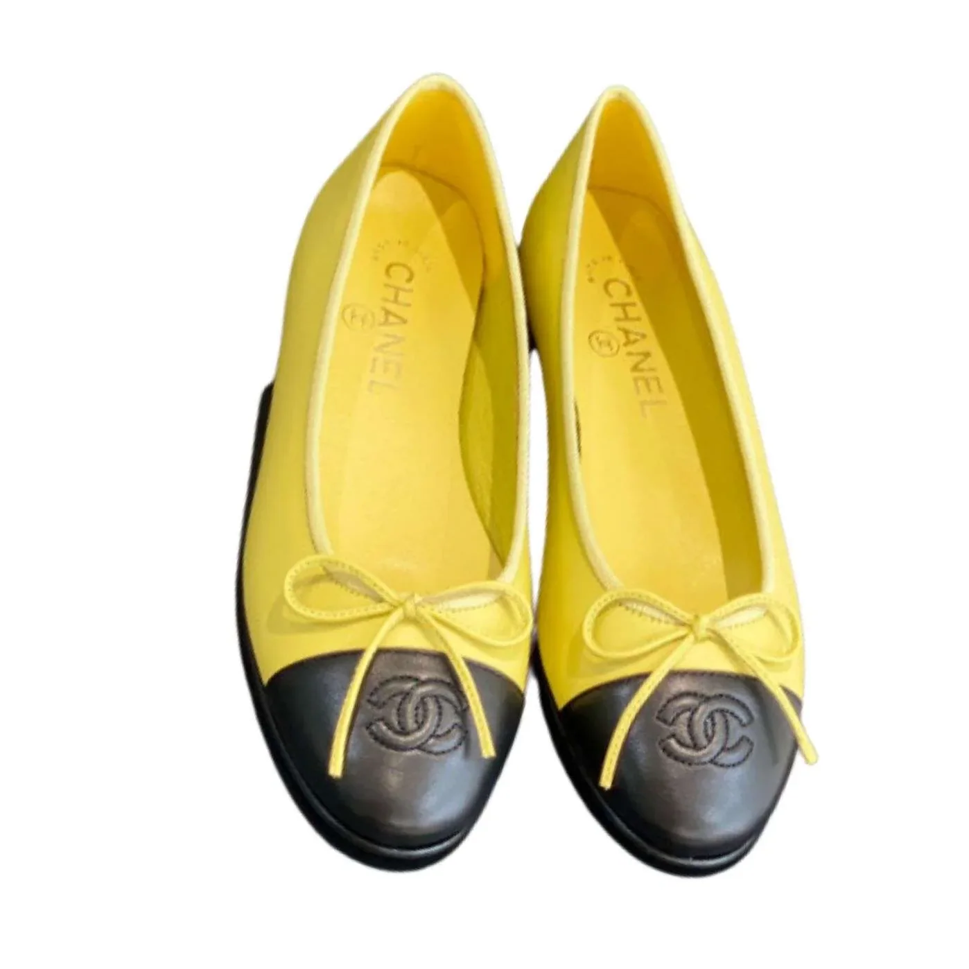 Chanel Ballet Flats Yellow Chanel Ballet Flats Yellow