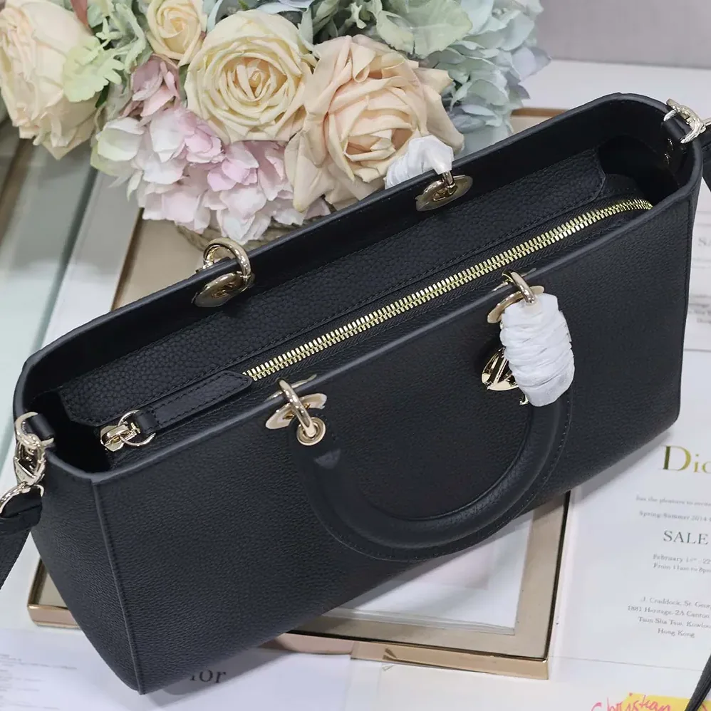 Dior Large Lady D-Sire My ABCDior Bag Black Taurillon Leather for Women Dior Large Lady D-Sire My ABCDior Bag Black Taurillon Leather for Women