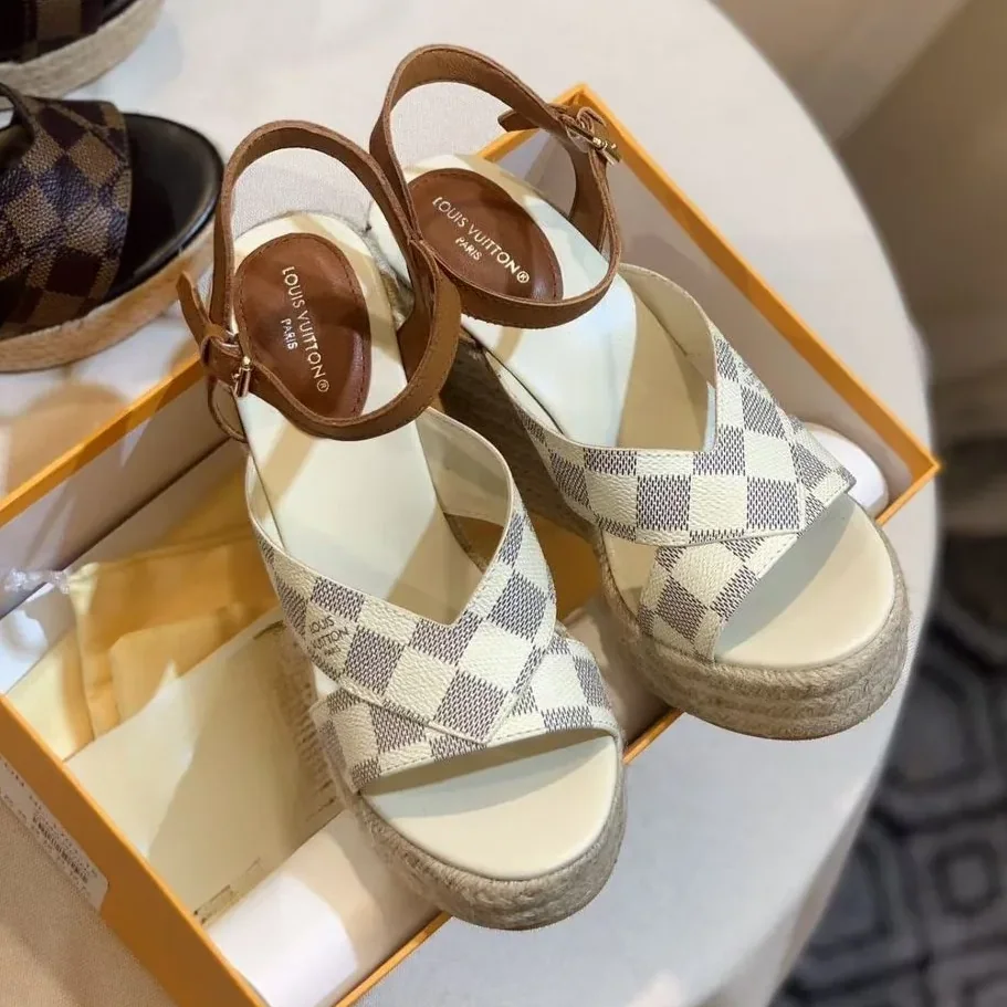 Louis Vuitton Starboard Wedge Sandal - 1AB2F1 Louis Vuitton Starboard Wedge Sandal - 1AB2F1