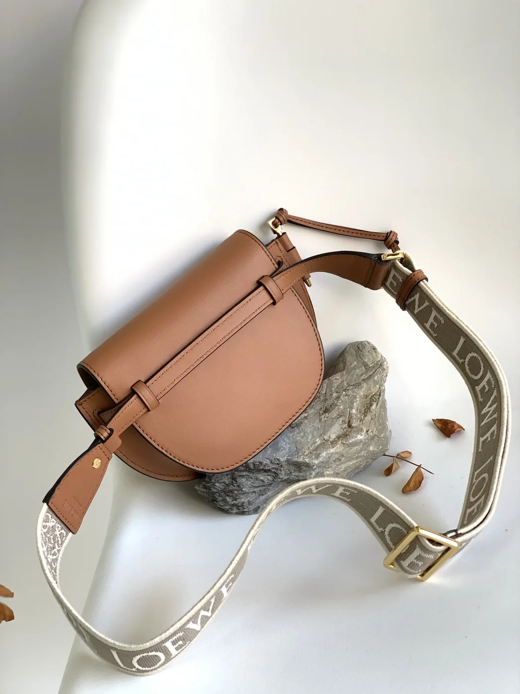 Loewe Gate Dual Mini Shoulder Bag / Brown Gold Hardware A650N46X13 Loewe Gate Dual Mini Shoulder Bag / Brown Gold Hardware A650N46X13