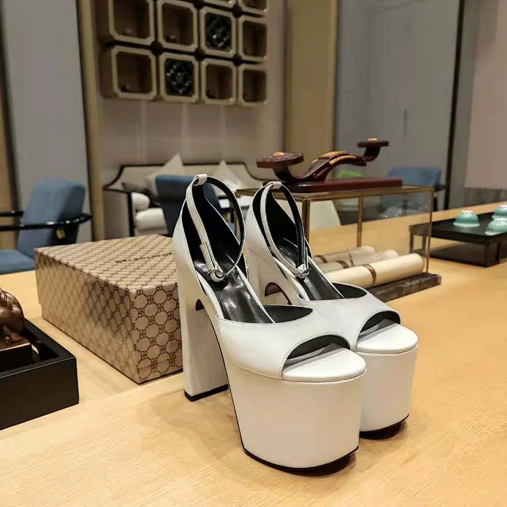 Balenciaga Camden 160mm Sandal in Optic White for Women