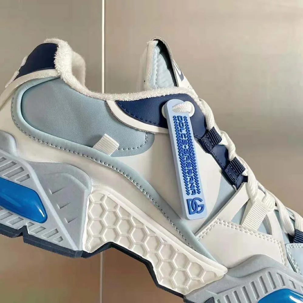 Dolce Gabbana D&G Mixed-Material Airmaster Sneakers for Unisex in Blue