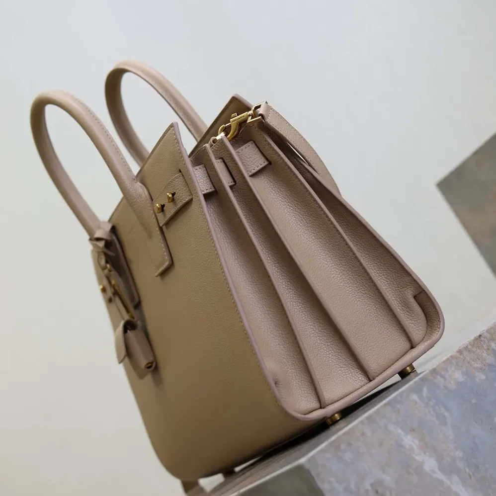 Saint Laurent YSL Small Sac De Jour In Supple Grained Leathe for Women in Beige Saint Laurent YSL Small Sac De Jour In Supple Grained Leathe for Women in Beige