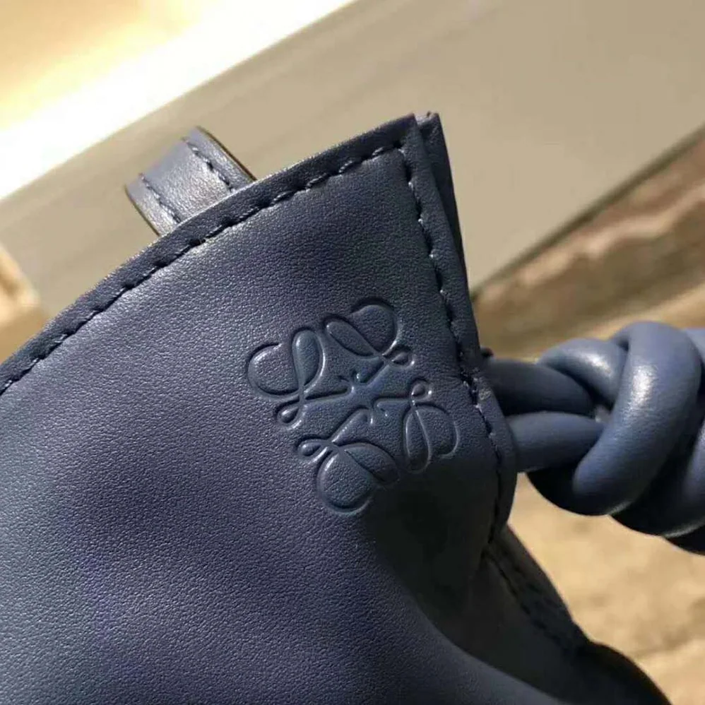 Loewe Flamenco Knot Mini Bag in Nappa Leather for Women in Navy Loewe Flamenco Knot Mini Bag in Nappa Leather for Women in Navy