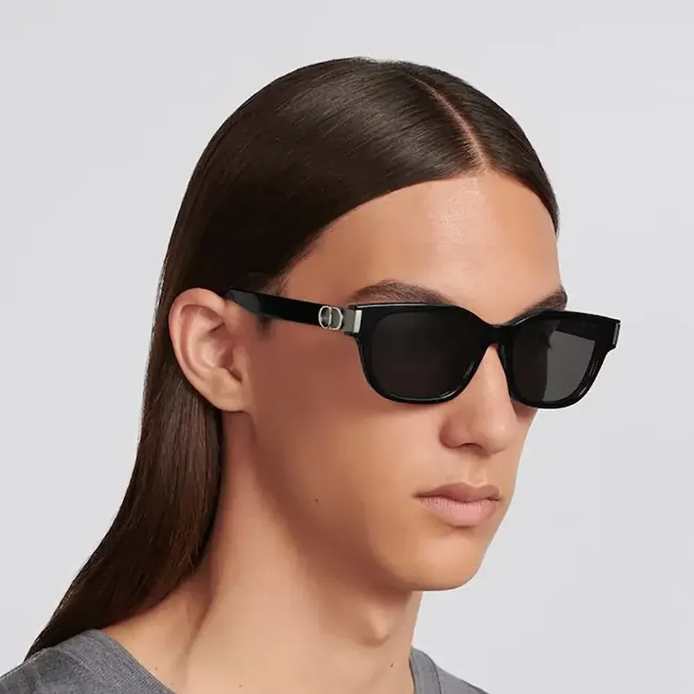 Dior CD Icon S1I Black Square Sunglasses for Unisex