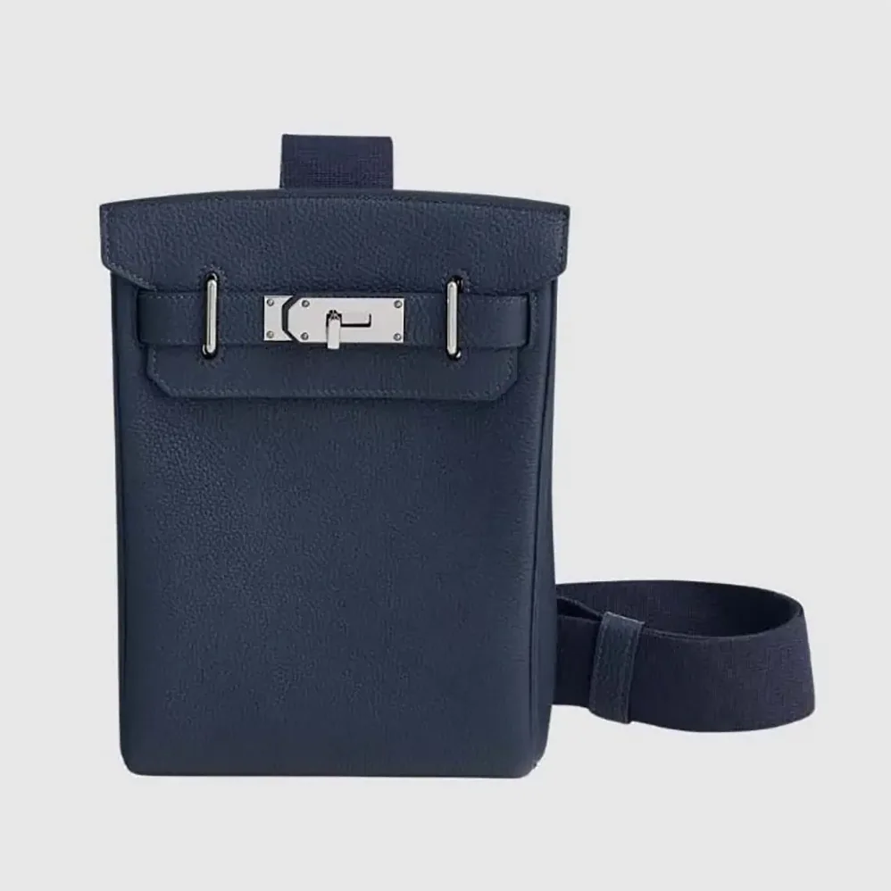 Hermes Hac A Dos PM Backpack for Unisex in Navy