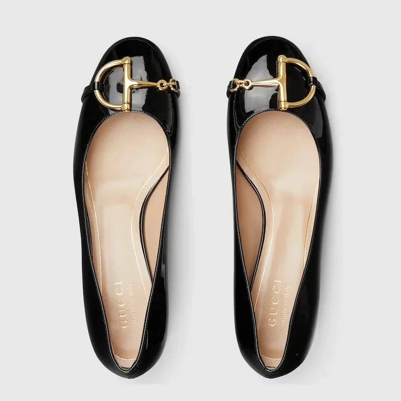 Gucci Ballet Flat With Half Horsebit Black