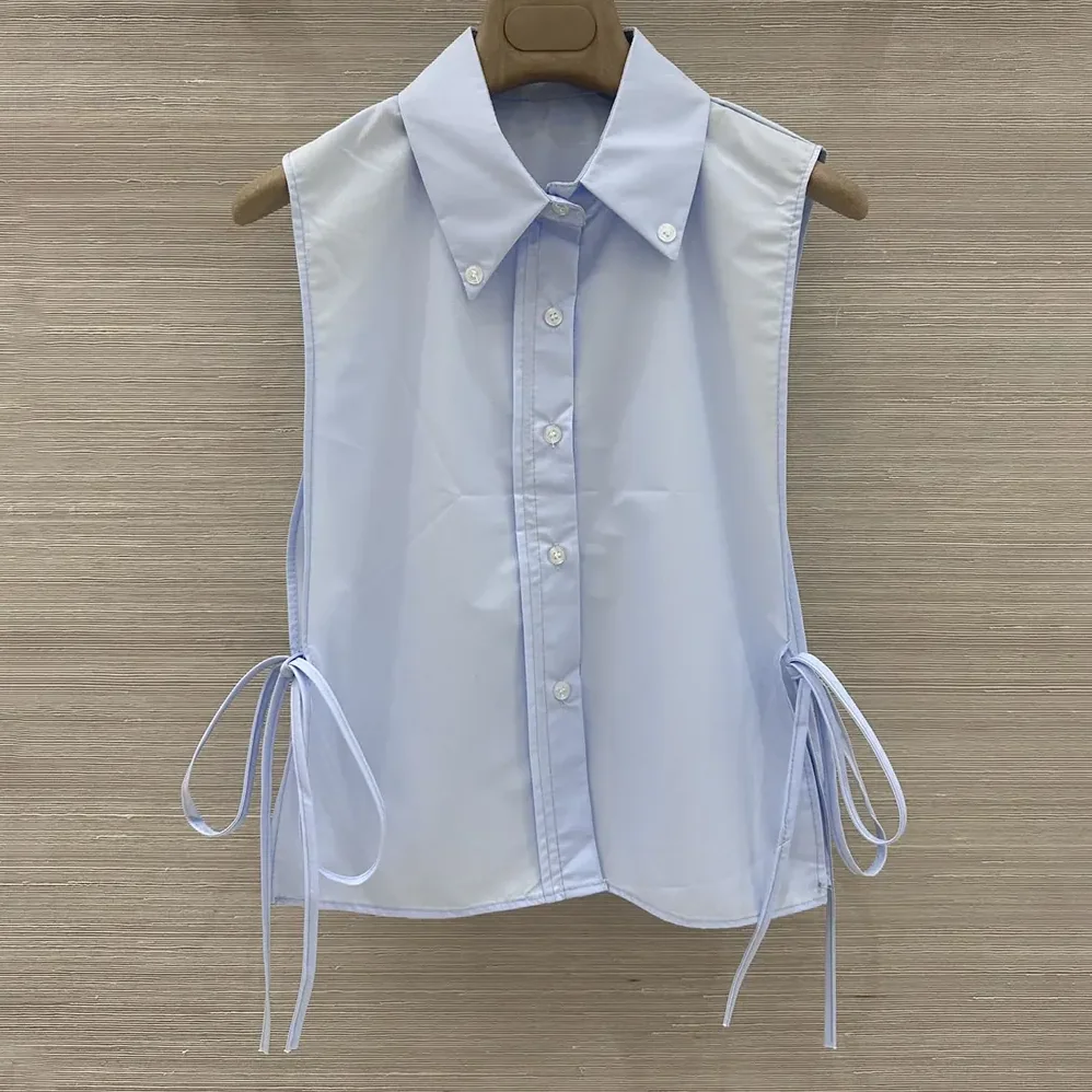 Miu Miu Poplin Shirt for Women in Light Blue Miu Miu Poplin Shirt for Women in Light Blue