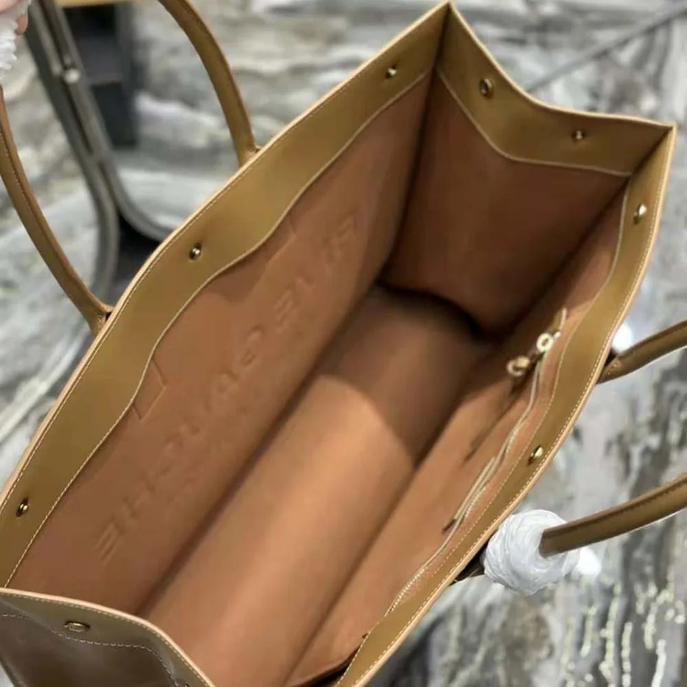 Saint Laurent YSL Rive Gauche Large Tote Bag in Vegetable for Women in Tanned Leather Saint Laurent YSL Rive Gauche Large Tote Bag in Vegetable for Women in Tanned Leather