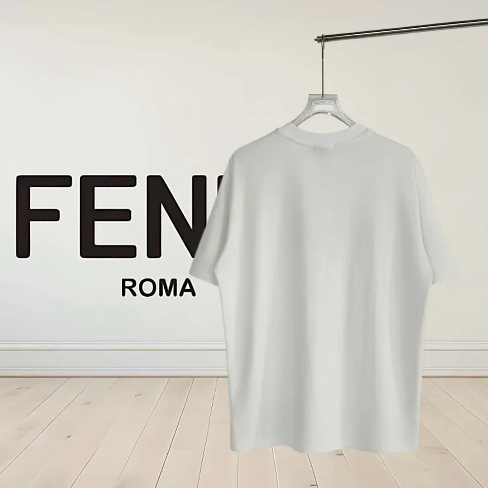 Fendi White Cotton T for Men in shirt Fendi White Cotton T for Men in shirt