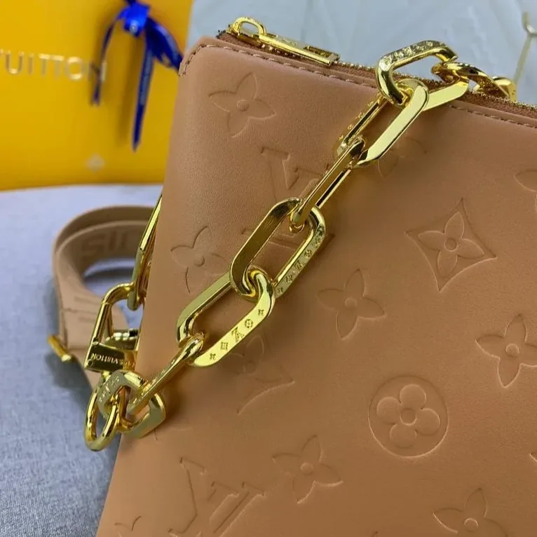 Louis Vuitton Coussin PM Shoulder Bags in Monogram Cream Gold Hardware