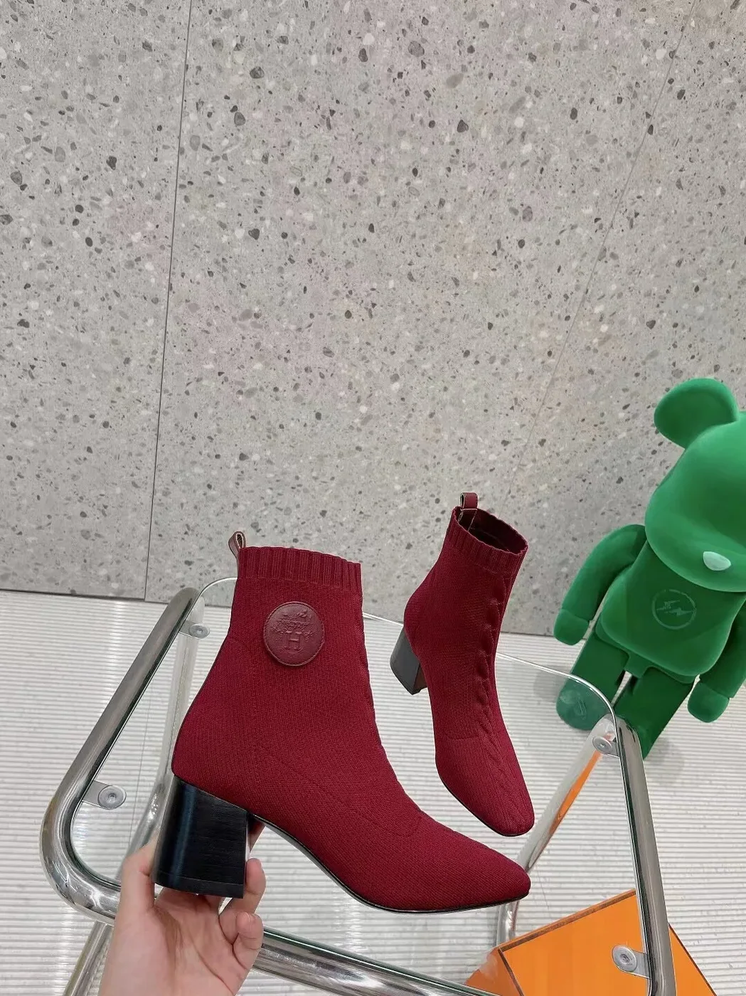 Hermes Volver 60 Ankle Boots Red / Hermes Volver 60 Ankle Boots Red /