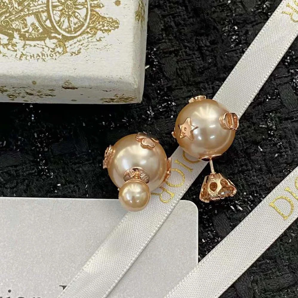 Dior Tribales Earrings Pink for Women in Finish Metal Dior Tribales Earrings Pink for Women in Finish Metal
