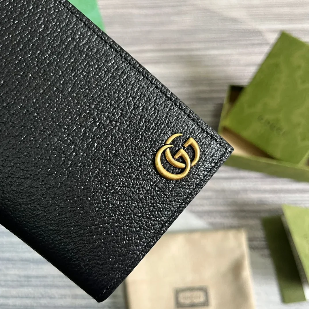 GG Marmont Long Wallet Black / GG Marmont Long Wallet Black /