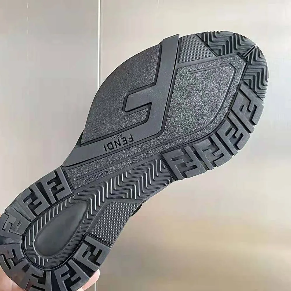 Fendi Flow Black Mesh Running Sneakers for Unisex Fendi Flow Black Mesh Running Sneakers for Unisex