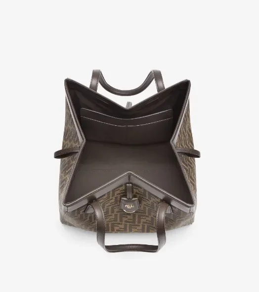 Fendi Origami Mini Brown Bag 8BS083AFPMF1GL7 - / 7.2 Inches Fendi Origami Mini Brown Bag 8BS083AFPMF1GL7 - / 7.2 Inches