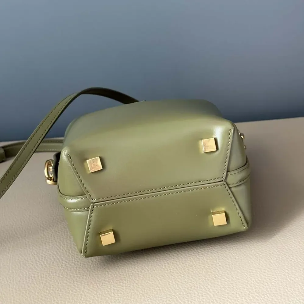 Saint Laurent YSL Le 37 Mini in Shiny Leather for Women in Dark Green Saint Laurent YSL Le 37 Mini in Shiny Leather for Women in Dark Green