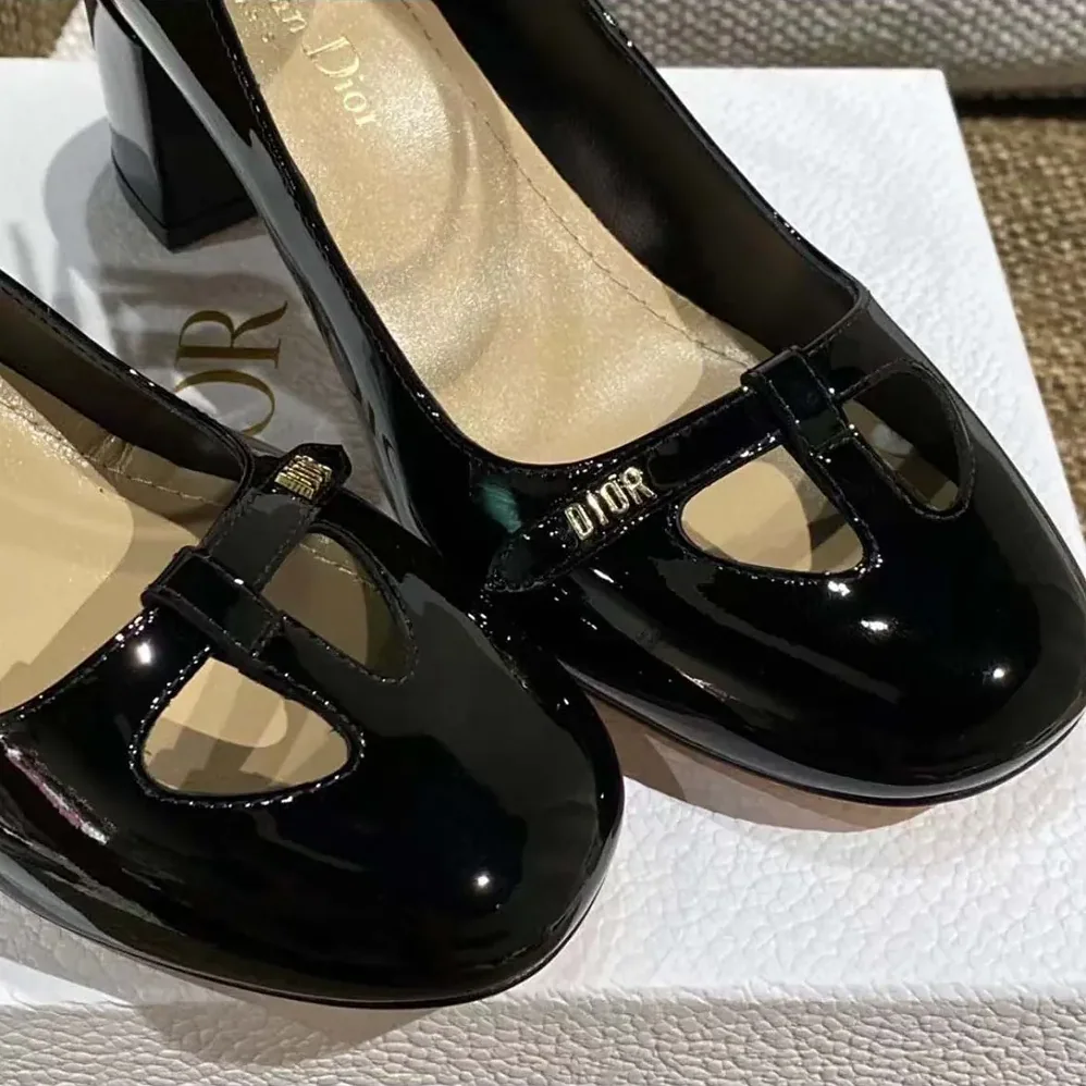 Dior Aime Dior Pump Black Patent Calfskin for Women