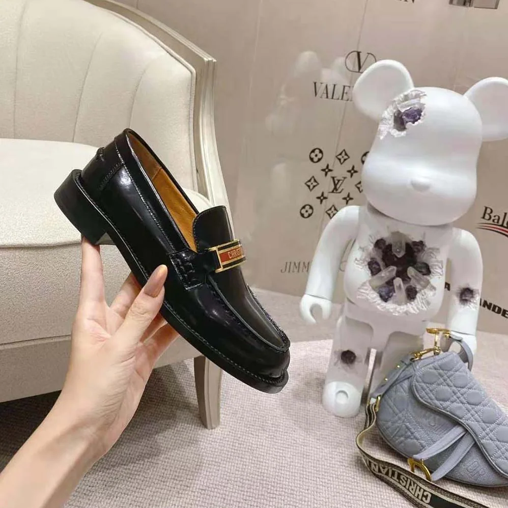Dior Code Loafer Black Brushed Calfskin for Women