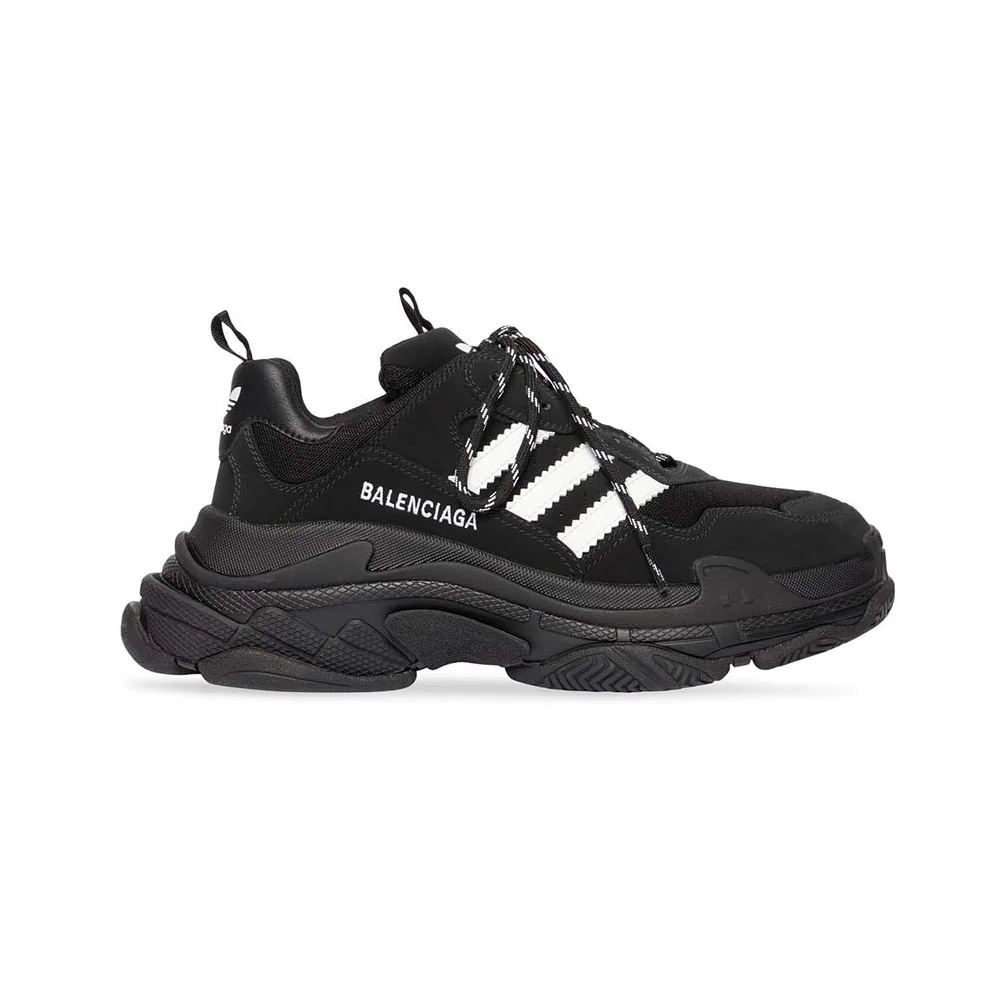 Balenciaga Balenciaga / Adidas Triple S Sneaker in Black for Unisex Balenciaga Balenciaga / Adidas Triple S Sneaker in Black for Unisex