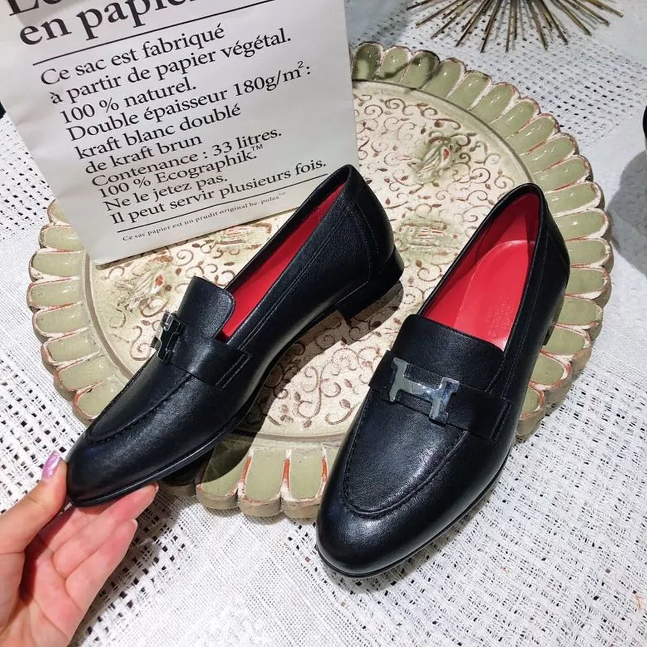 Hermes Dalhia Loafers Black Hermes Dalhia Loafers Black