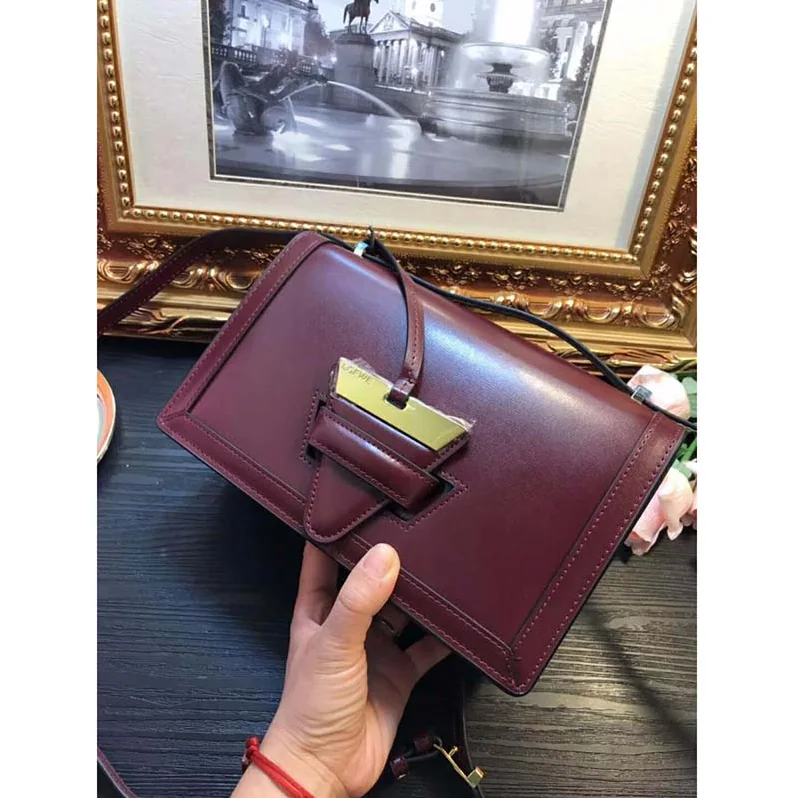 Loewe Barcelona Small Bag in Calfskin Leather for Women in Red Loewe Barcelona Small Bag in Calfskin Leather for Women in Red
