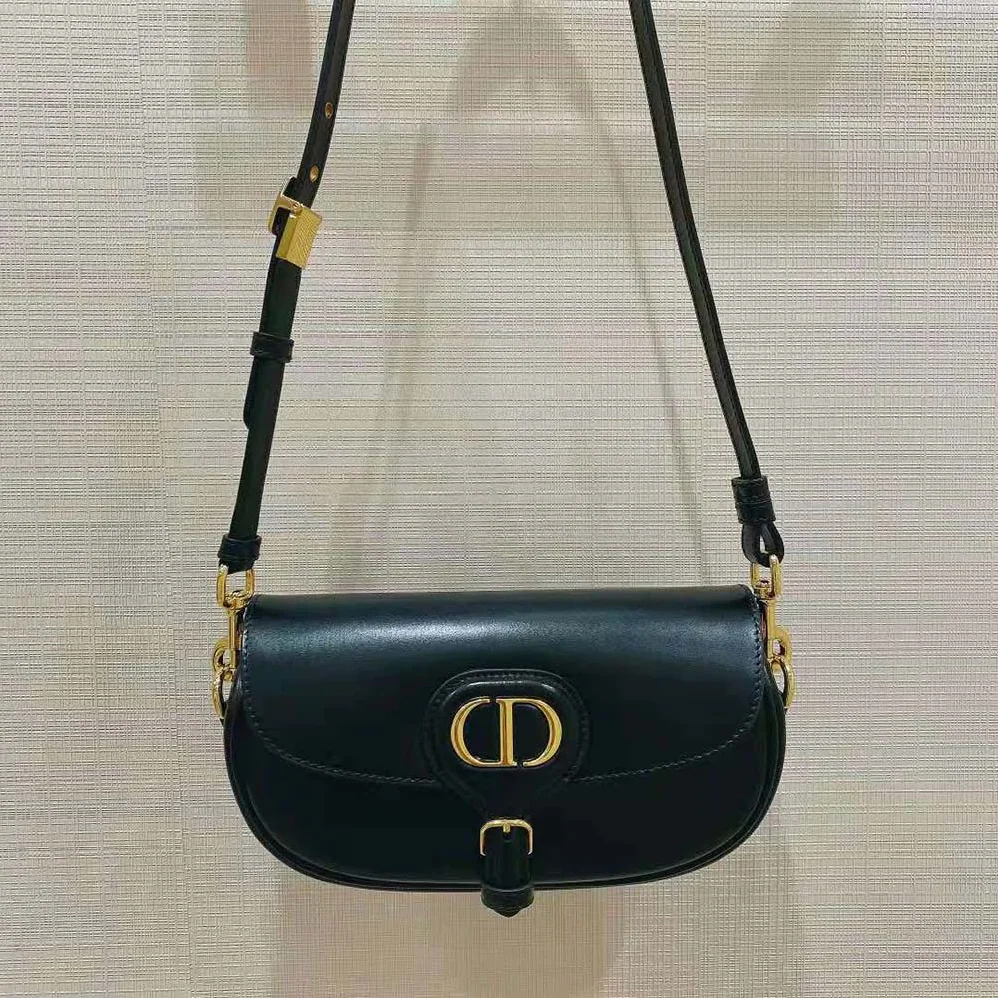 Dior Dior Bobby East-West Bag Black Box Calfskin for Women