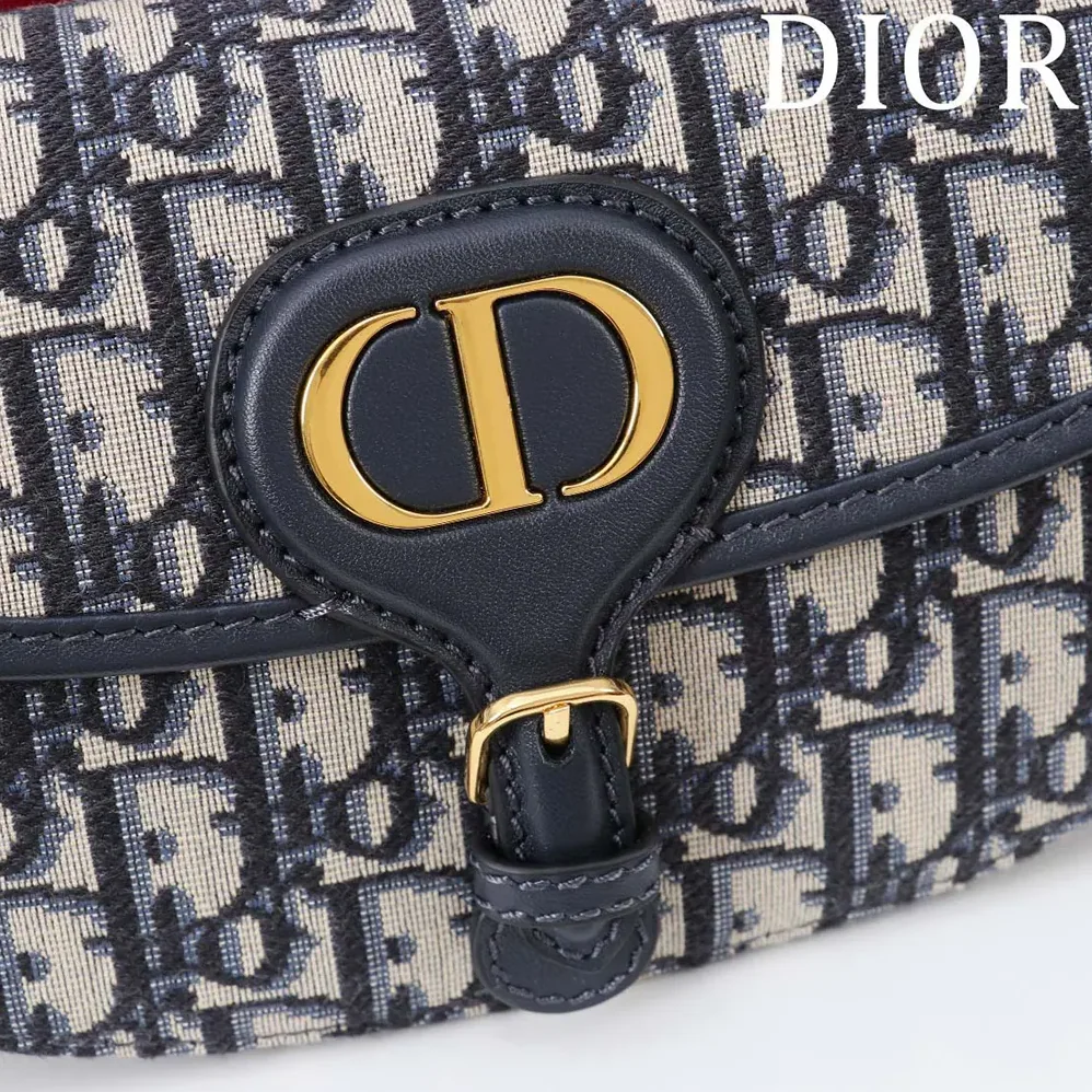 Dior Bobby East-West Bag Blue Dior Oblique Jacquard for Women