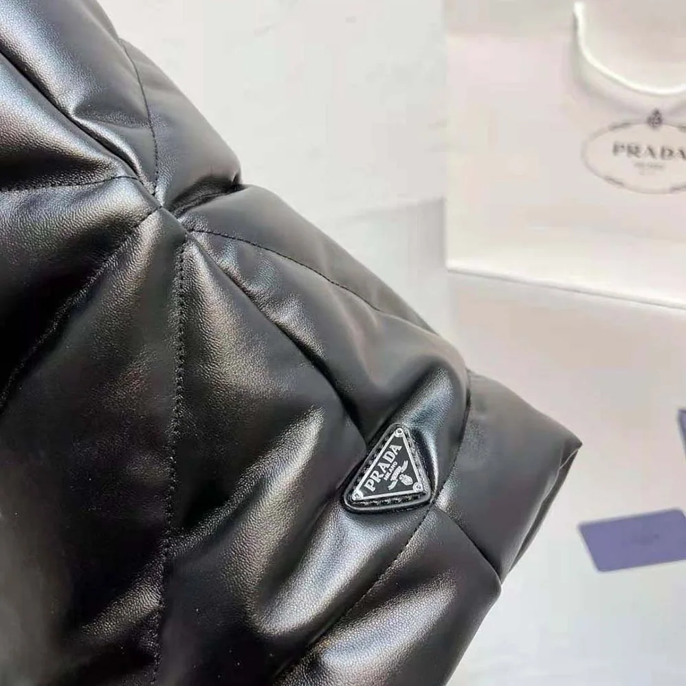 Prada Padded Nappa Tote Bag for Women in Black