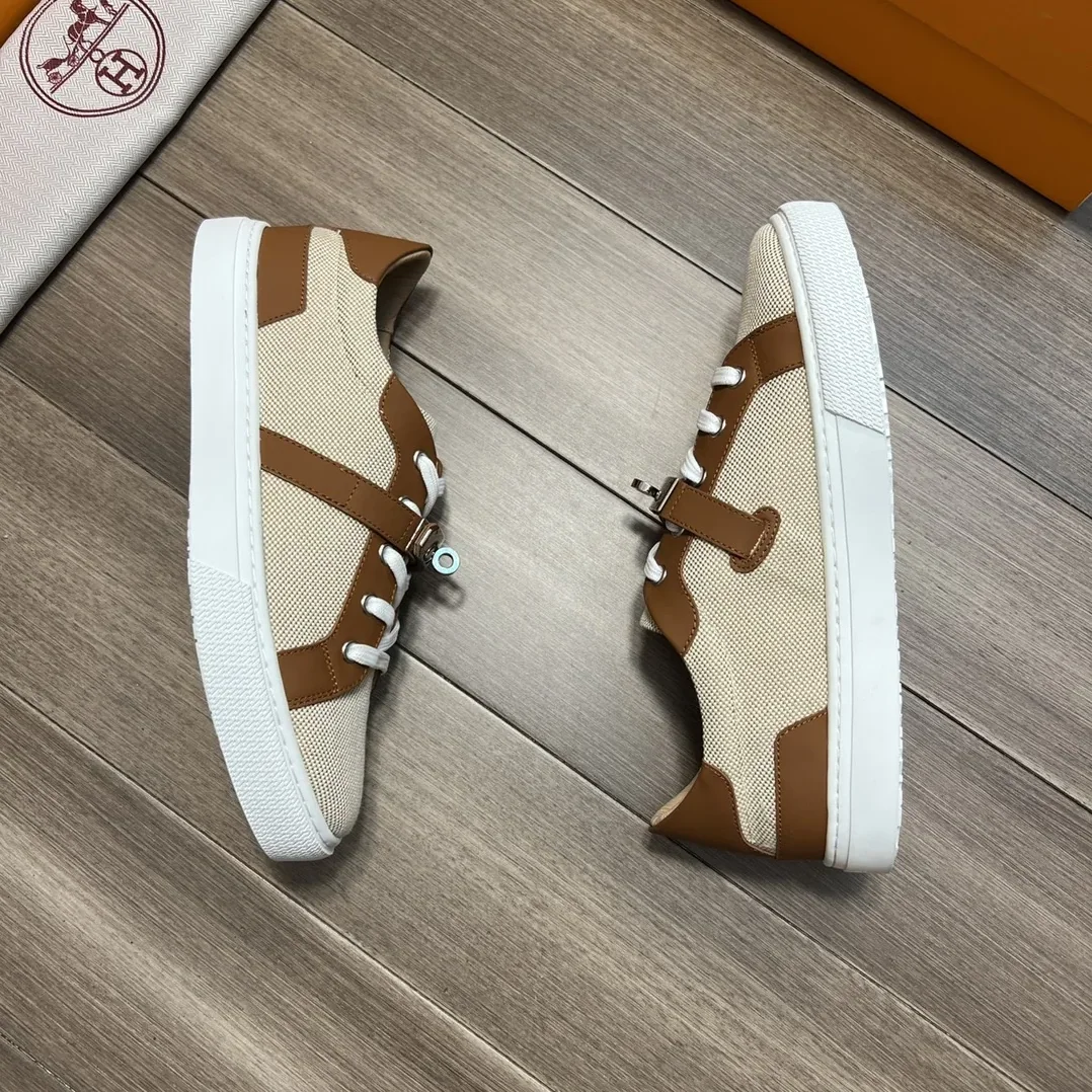 Hermes Casual Sneakers Beige