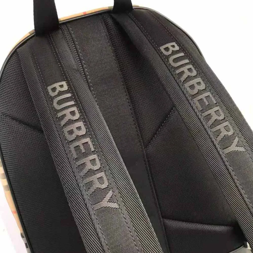 Burberry Vintage Check Nylon Backpack for Men in Brown Burberry Vintage Check Nylon Backpack for Men in Brown