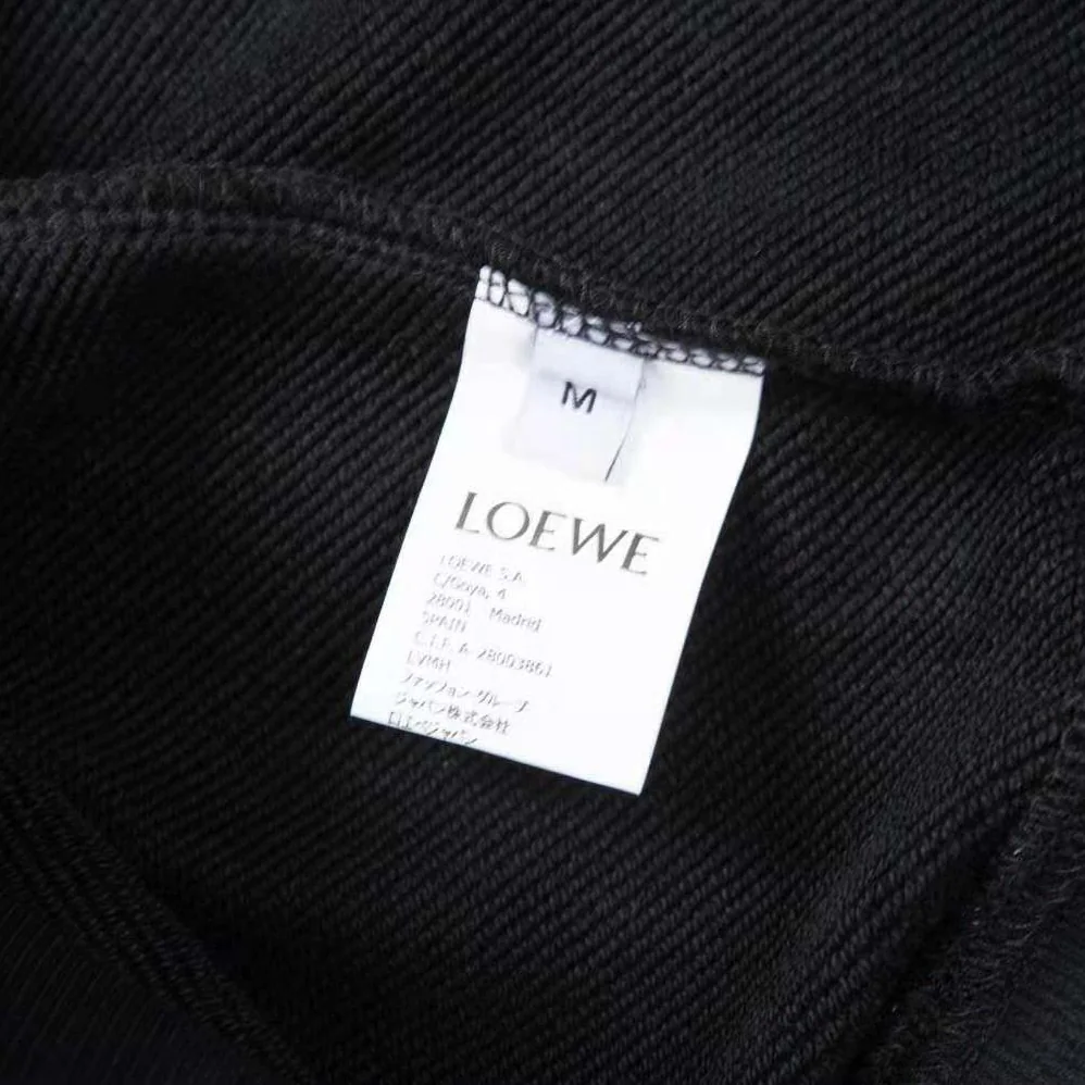 Loewe Anagram Regular Fit Sweatshirt in Cotton for Men in Black