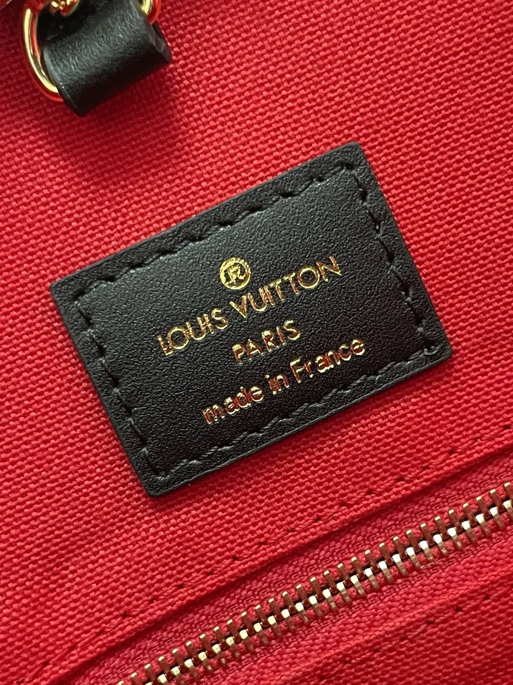 Louis Vuitton OnTheGo GM Tote Bag / Monogram Reverse Canvas Gold Hardware