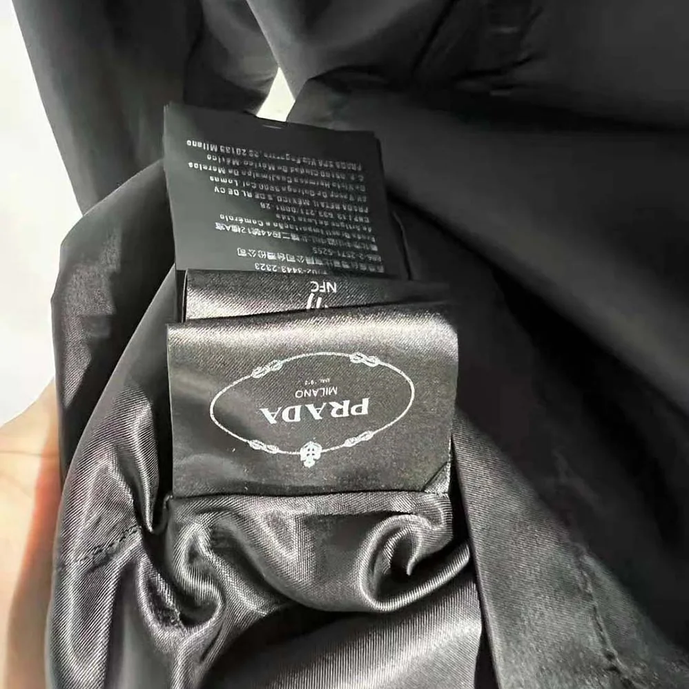 Prada Re-Nylon Blouson Jacket with Detachable Cuffs for Women